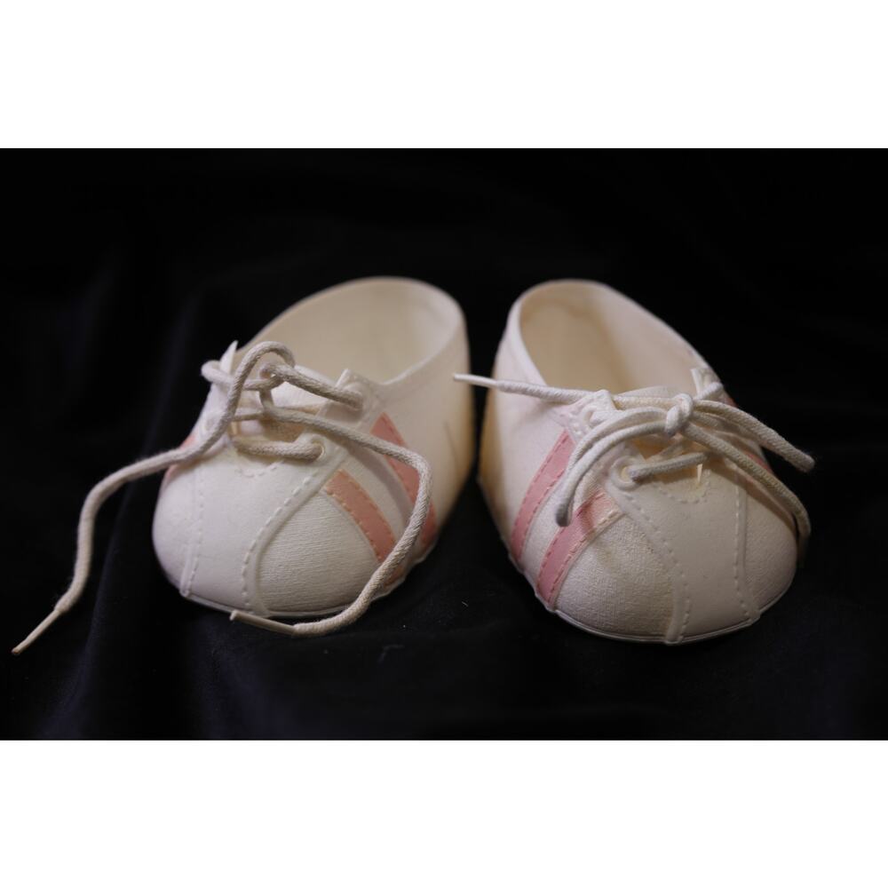 Cabbage Patch Kids, Lace Shoes, Small, Vintage, Doll Clothing, ~ 260120-WH 909